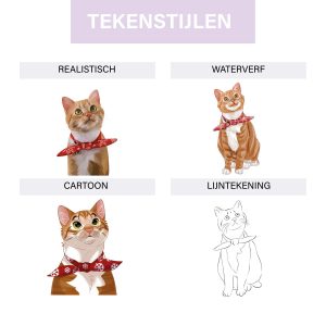 Lijntekeningen van Katten